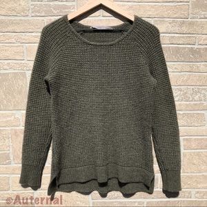 Athleta Olive Green Lodge Cashmere Sweater